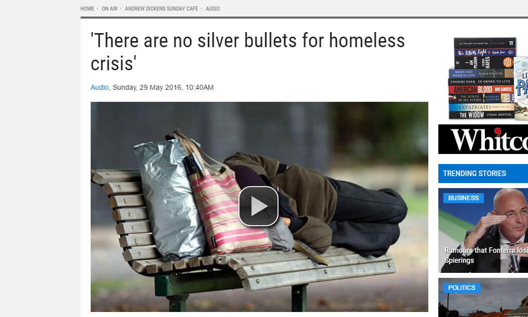 Newstalk ZB: Homelessness has been brewing for a decade