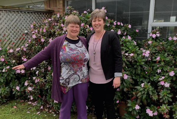 “People who might need disability support also live full lives,” says Rev. Vicki Terrell (left), seen her with Michelle Smith, her Individualised Funding coach.