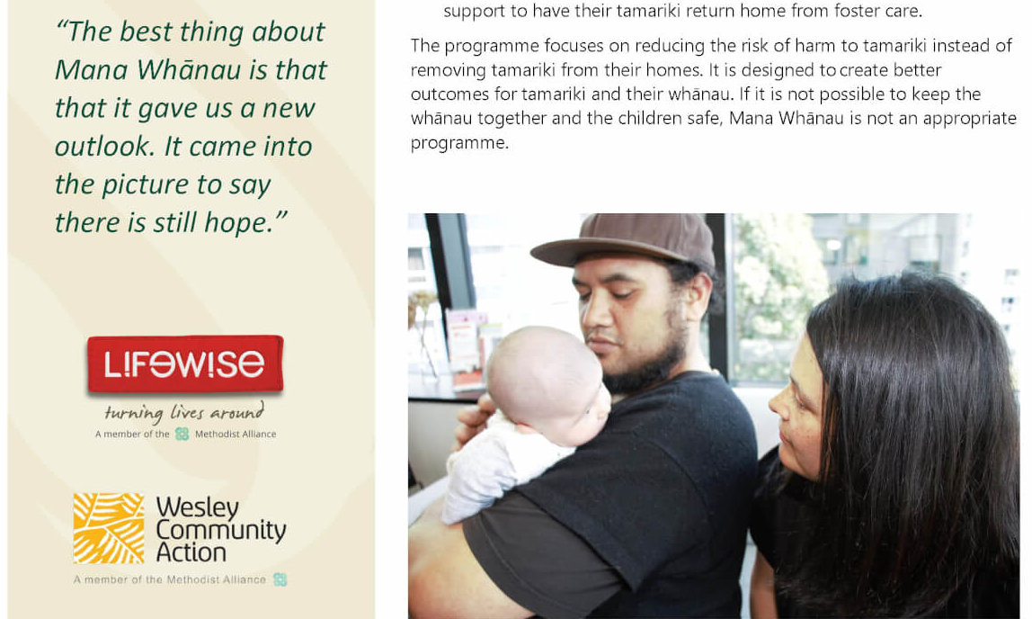 MANA WHĀNAU Intensive in-home parenting support