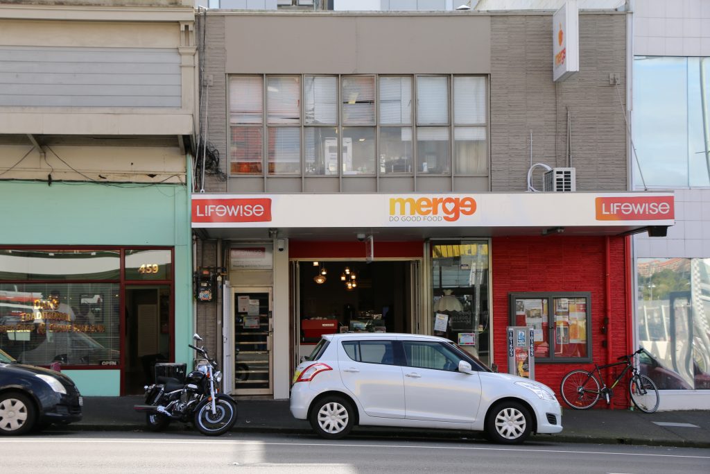 outside merge cafe landscape